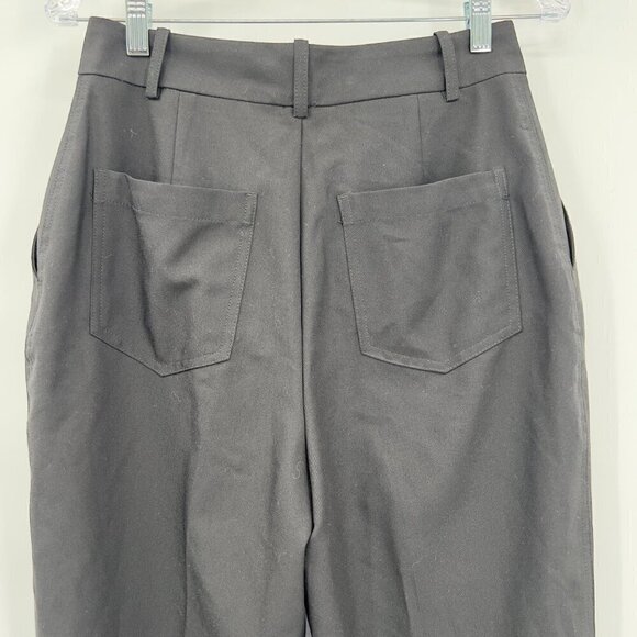 ZARA Original Women's High Waist Buttoned Black Pants /Trousers Size M NWT - Picture 4 of 9